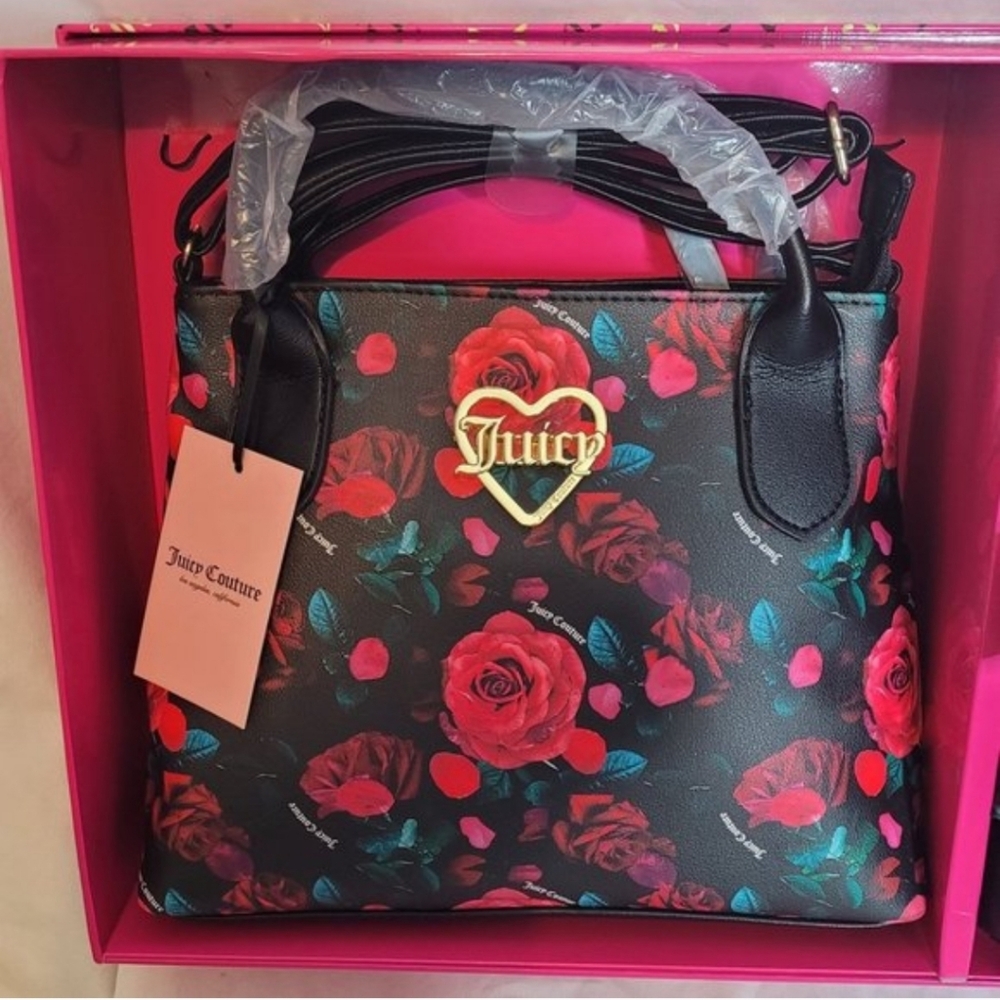 Juicy Couture Black Floral Tote